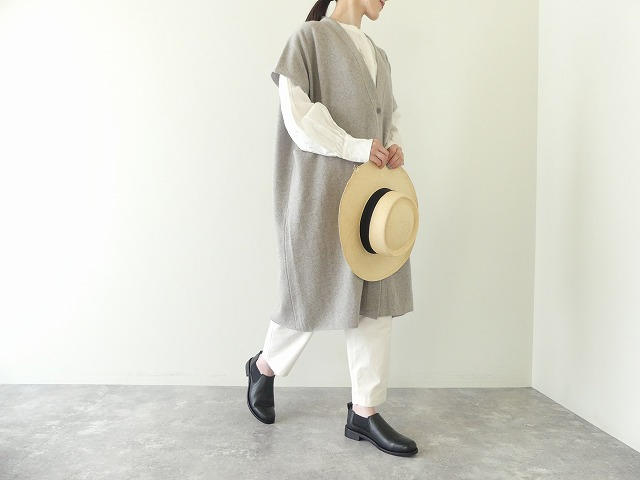 evam eva(エヴァムエヴァ) wool robe vestの商品画像10