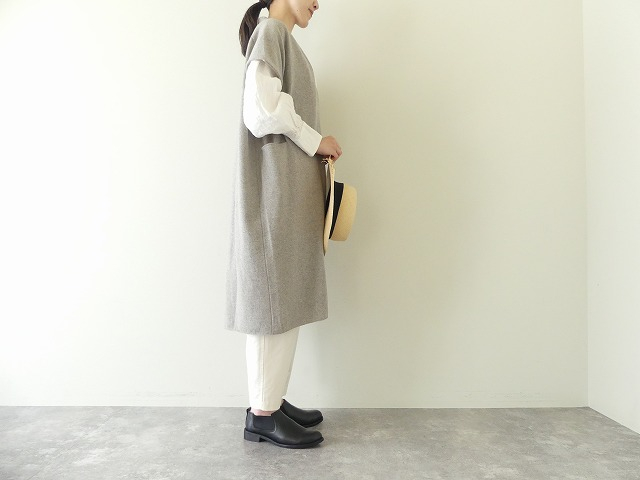 evam eva(エヴァムエヴァ) wool robe vestの商品画像11