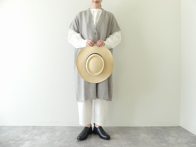 evam eva(エヴァムエヴァ) wool robe vestの商品画像3