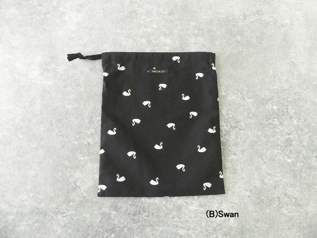 R&D.M(オールドマンズテーラー) COTTON TYPEWRITER DRAWSTRING BAG S-sizeの商品画像3