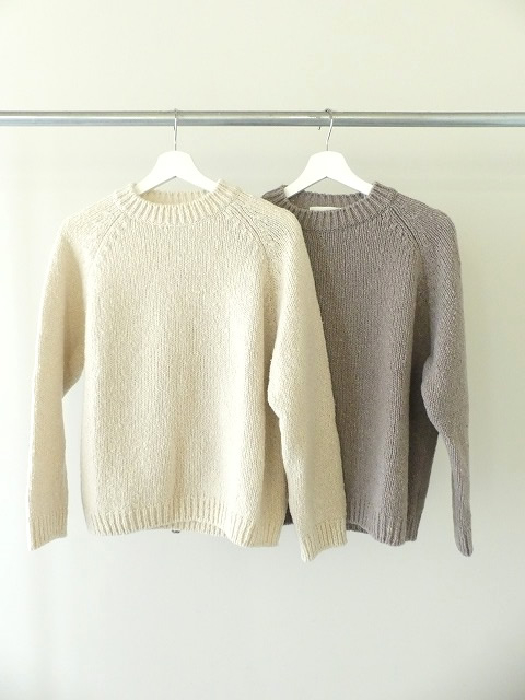 evam eva(エヴァムエヴァ) renew-wool raglan pulloverの商品画像3