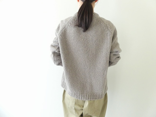 evam eva(エヴァムエヴァ) renew-wool raglan pulloverの商品画像4