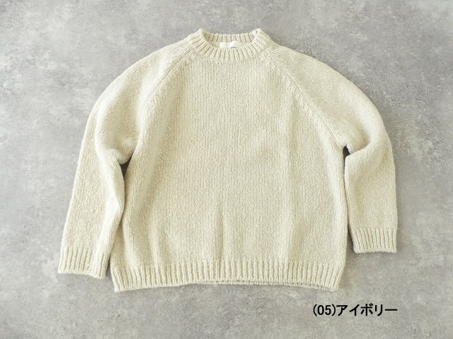 evam eva(エヴァムエヴァ) renew-wool raglan pulloverの商品画像8