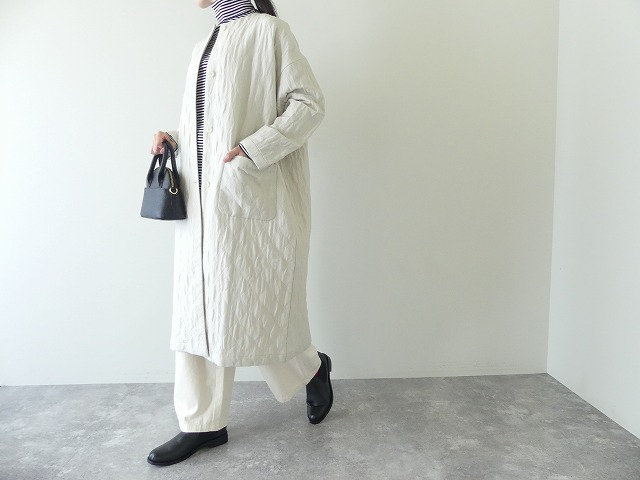 evam eva(エヴァムエヴァ) quilting long jacketの商品画像5