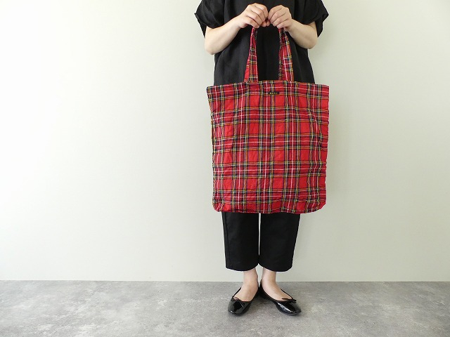 R&D.M(オールドマンズテーラー) LINEN TARTAN CHECK TOTE BAGの商品画像2