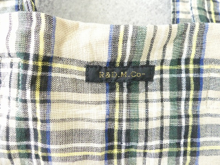 R&D.M(オールドマンズテーラー) LINEN TARTAN CHECK TOTE BAGの商品画像35