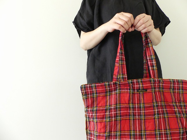 R&D.M(オールドマンズテーラー) LINEN TARTAN CHECK TOTE BAGの商品画像7