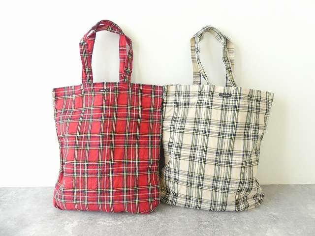 R&D.M(オールドマンズテーラー) LINEN TARTAN CHECK TOTE BAGの商品画像9