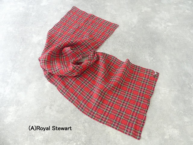 R&D.M(オールドマンズテーラー) LINEN TARTAN CHECK STOLEの商品画像8