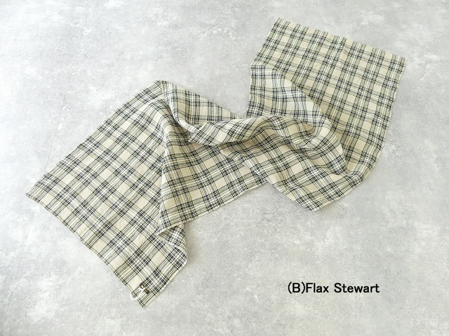 R&D.M(オールドマンズテーラー) LINEN TARTAN CHECK STOLEの商品画像9