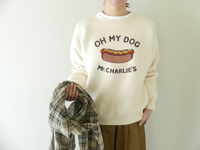 R&D.M(オールドマンズテーラー) OH MY DOG SWEAT SHIRT L-sizeの商品画像1