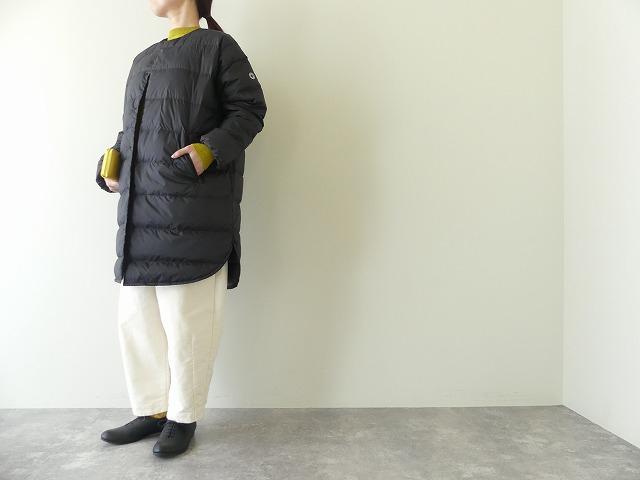 ORCIVAL(オーシバル) ノーカラーライトダウンコート ROUND NECK LONG COATの商品画像1