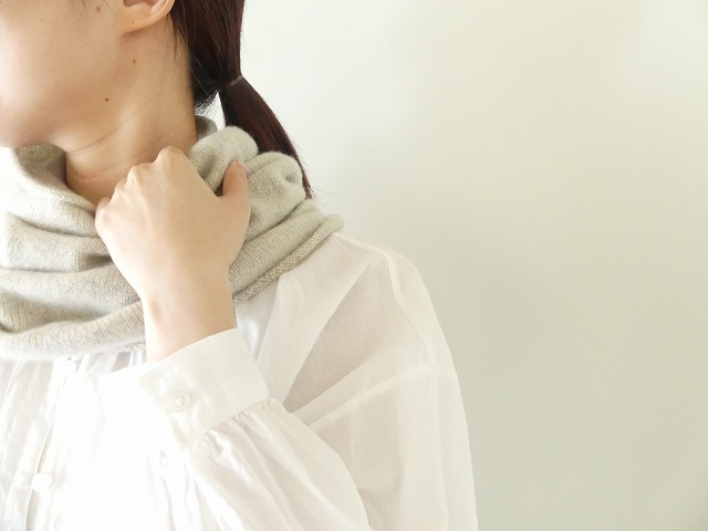 evam eva(エヴァムエヴァ) cashmere seamless loop stoleの商品画像5