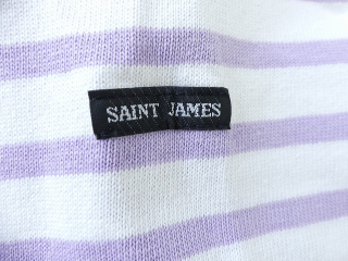 SAINT　JAMES(セントジェームス) 定番OUESSAN ウェッソン　ボーダー NEIGE/LILAS  白/リラパープルの商品画像28