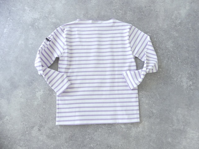 SAINT　JAMES(セントジェームス) 定番OUESSAN ウェッソン　ボーダー NEIGE/LILAS  白/リラパープルの商品画像9