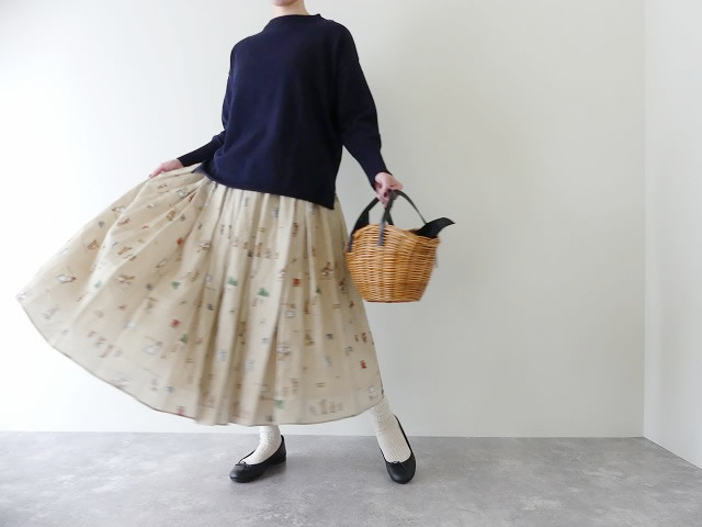 R&D.M(オールドマンズテーラー) BROWN BEARS GATHER SKIRTの商品画像1