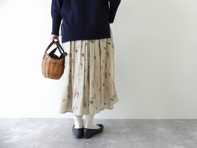 R&D.M(オールドマンズテーラー) BROWN BEARS GATHER SKIRTの商品画像10