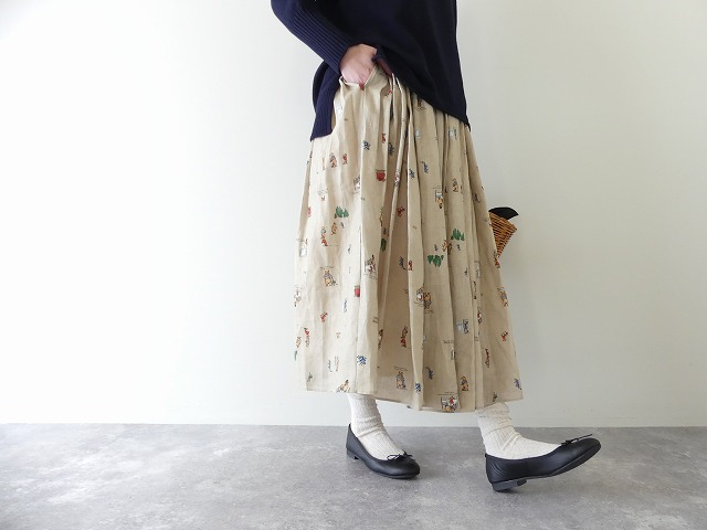 R&D.M(オールドマンズテーラー) BROWN BEARS GATHER SKIRTの商品画像8