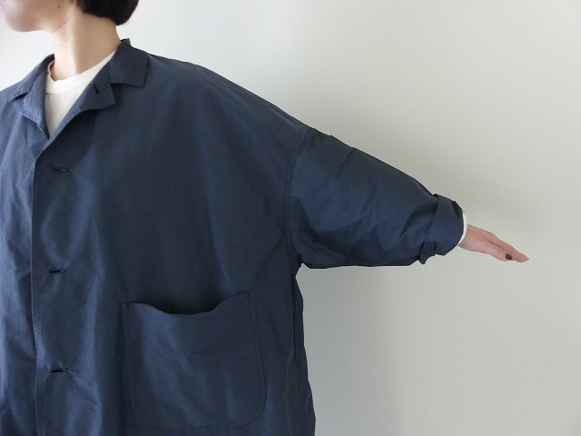 R&D.M(オールドマンズテーラー) TAFFETA OPEN COLLAR WORK COATの商品画像4