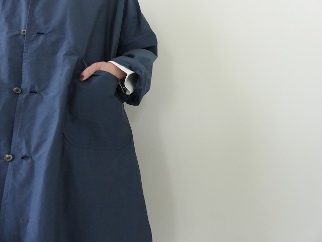 R&D.M(オールドマンズテーラー) TAFFETA OPEN COLLAR WORK COATの商品画像6