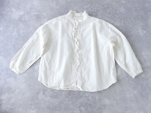 vb C/LDYED VOIL FRILL BL コットンリネンボイルフリルブラウスの商品画像9