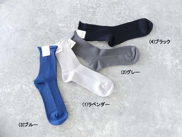 homspun(ホームスパン) シルケットコットンソックスの商品画像2