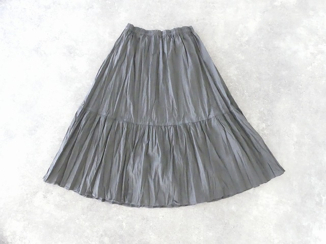 mizuiro ind(ミズイロインド) washer pleats tiered SK ワッシャープリーツティアードスカートの商品画像12