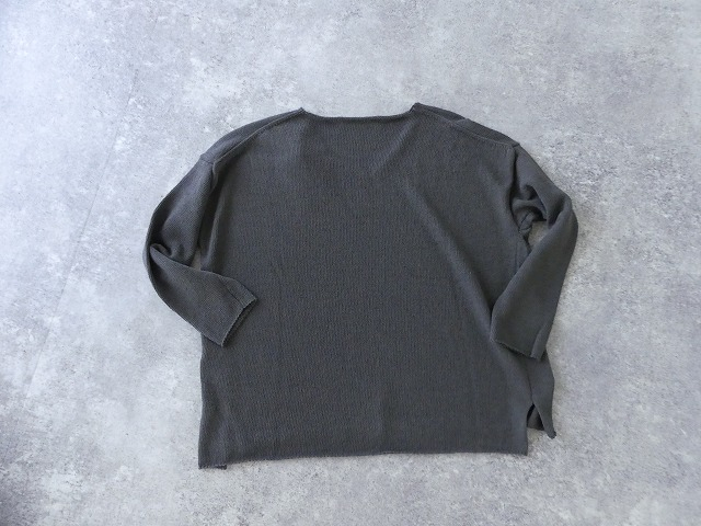 evam eva(エヴァムエヴァ) ramie cotton v neck pulloverの商品画像11