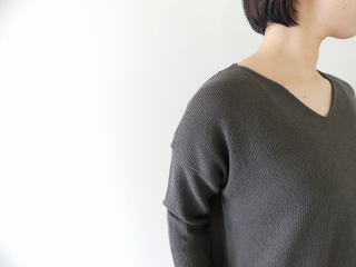 evam eva(エヴァムエヴァ) ramie cotton v neck pulloverの商品画像21