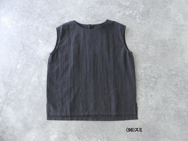 evam eva(エヴァムエヴァ) water linen sleevelessの商品画像10