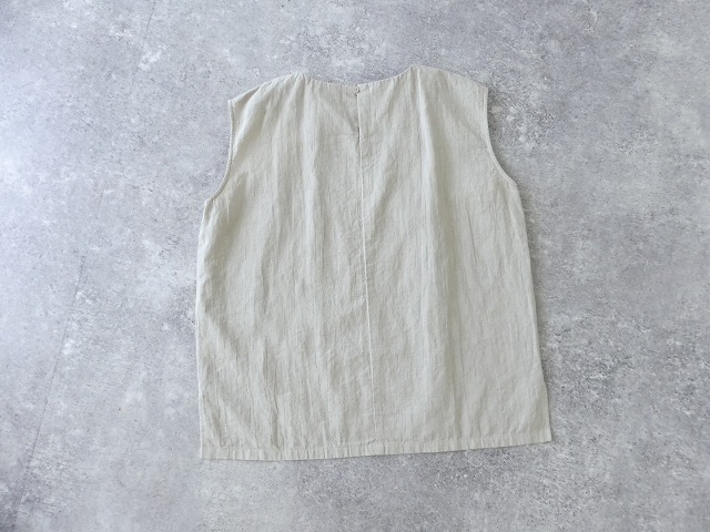 evam eva(エヴァムエヴァ) water linen sleevelessの商品画像13