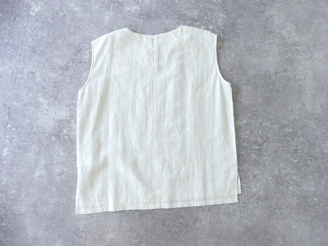 evam eva(エヴァムエヴァ) water linen sleevelessの商品画像15