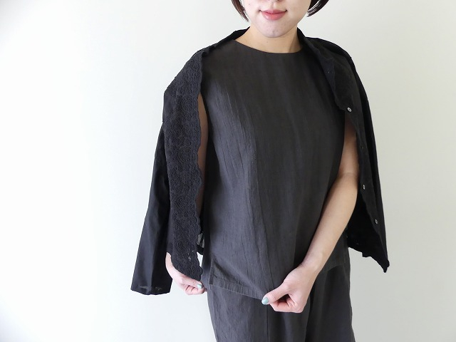 evam eva(エヴァムエヴァ) water linen sleevelessの商品画像5