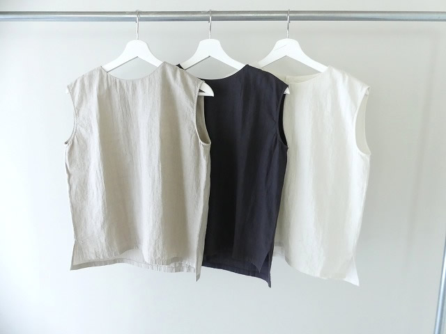 evam eva(エヴァムエヴァ) water linen sleevelessの商品画像8