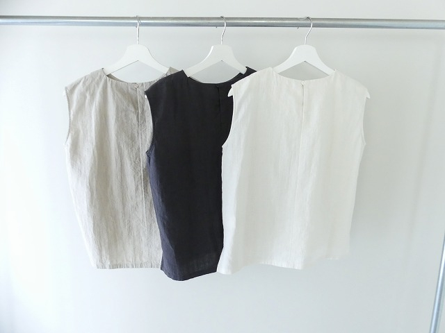 evam eva(エヴァムエヴァ) water linen sleevelessの商品画像9