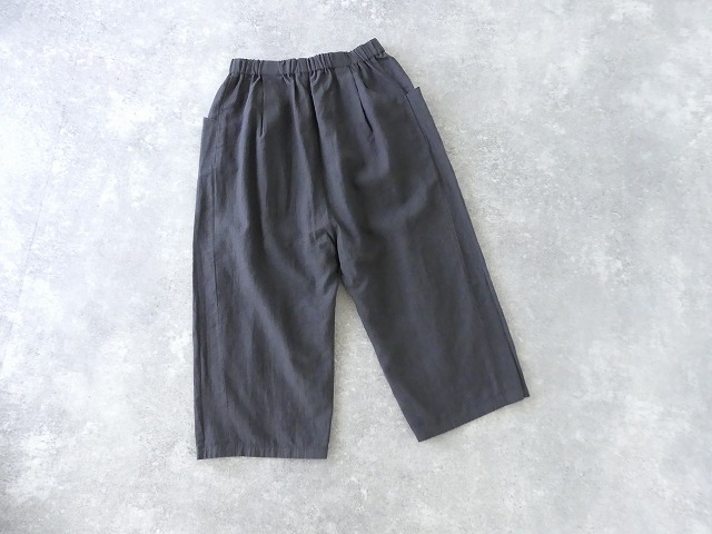 evam eva(エヴァムエヴァ) water linen cropped pantsの商品画像12