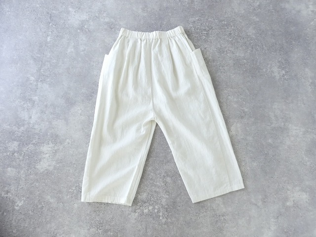 evam eva(エヴァムエヴァ) water linen cropped pantsの商品画像14