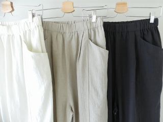 evam eva(エヴァムエヴァ) water linen cropped pantsの商品画像47