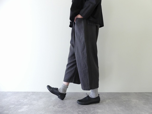 evam eva(エヴァムエヴァ) water linen cropped pantsの商品画像5