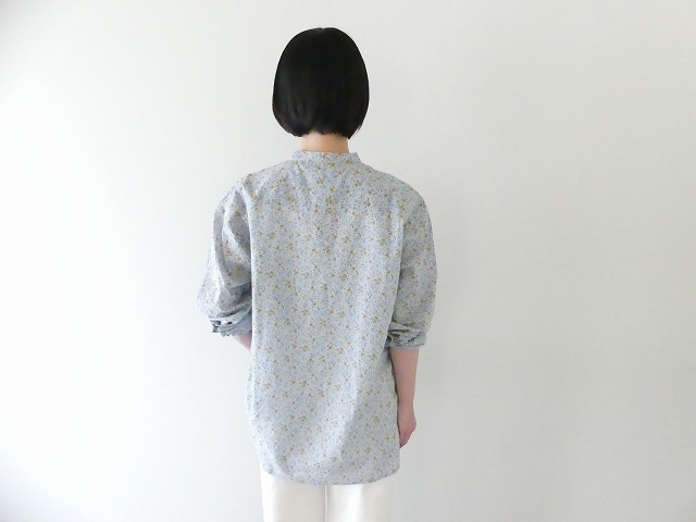 ARMEN(アーメン) COTTON FLOWER PRINT UTILITY BANDED COLLAR SHIRTの商品画像10