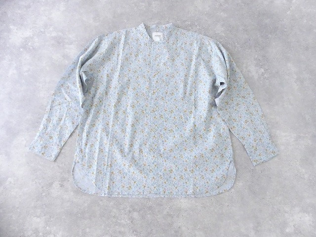 ARMEN(アーメン) COTTON FLOWER PRINT UTILITY BANDED COLLAR SHIRTの商品画像11