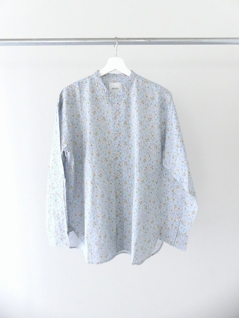 ARMEN(アーメン) COTTON FLOWER PRINT UTILITY BANDED COLLAR SHIRTの商品画像2