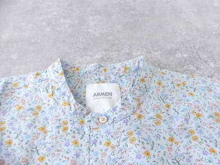 ARMEN(アーメン) COTTON FLOWER PRINT UTILITY BANDED COLLAR SHIRTの商品画像26