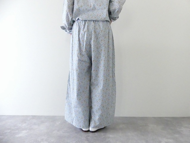 ARMEN(アーメン) COTTON FLOWER PRINT GATHERED EASY PANTS WITH LININGの商品画像10