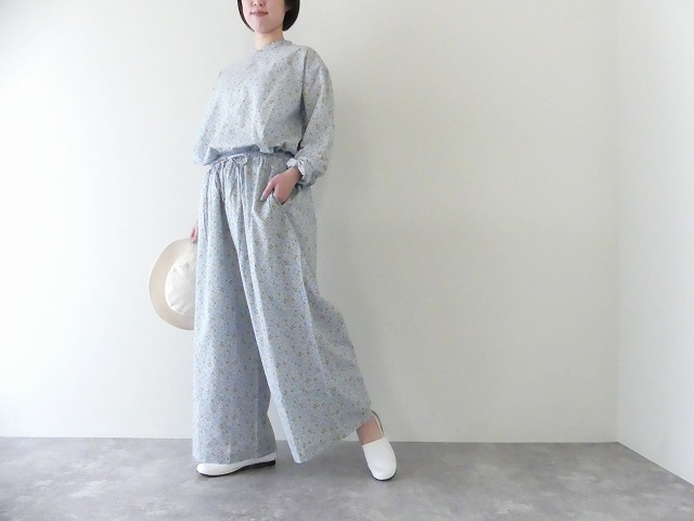 ARMEN(アーメン) COTTON FLOWER PRINT GATHERED EASY PANTS WITH LININGの商品画像6