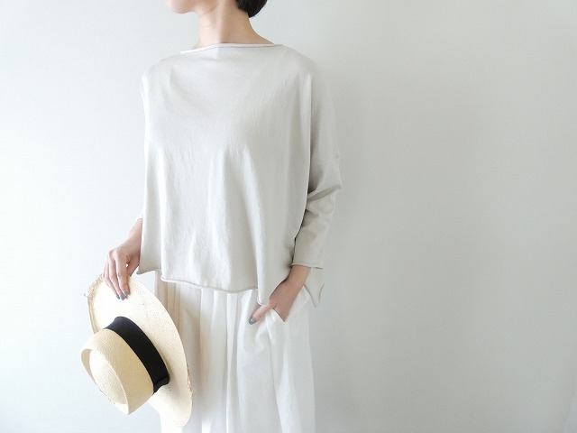 evam eva(エヴァムエヴァ) cotton wide pulloverの商品画像3