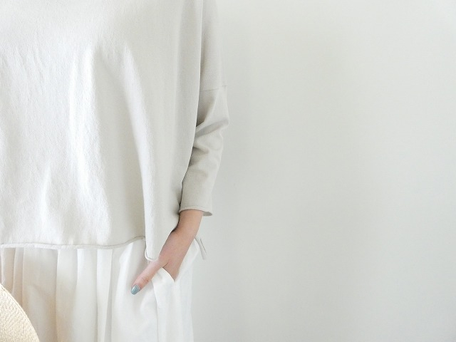 evam eva(エヴァムエヴァ) cotton wide pulloverの商品画像6