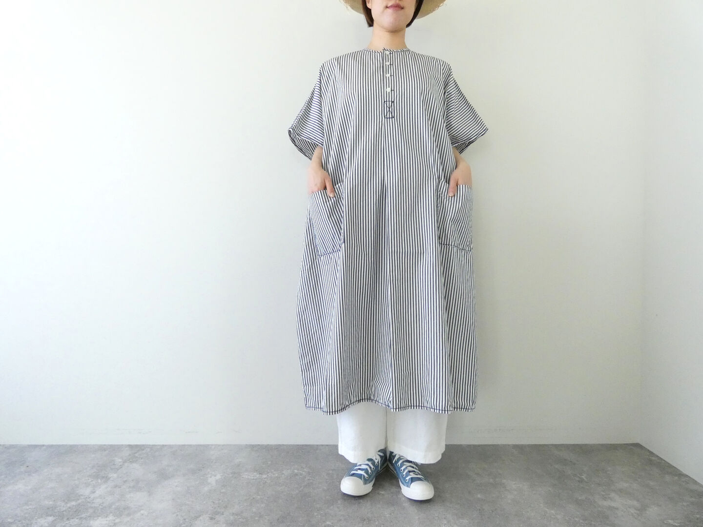homspun(ホームスパン) タイプライター プルオーバーワンピース(261-1647) homspun(ホームスパン) タイプライター プルオーバーワンピース(261-1647)