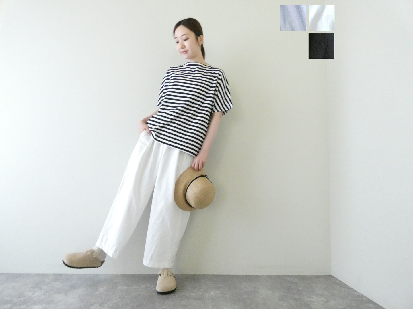 homspun(ホームスパン) バルキーシーチング厚手ギャザーパンツ(261-3372B) homspun(ホームスパン) バルキーシーチング厚手ギャザーパンツ(261-3372B)