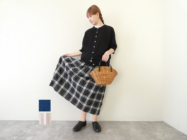 homspun(ホームスパン) ソフトコンパクトヤーン6分袖襟付きカーディガン(261-7939) homspun(ホームスパン) ソフトコンパクトヤーン6分袖襟付きカーディガン(261-7939)